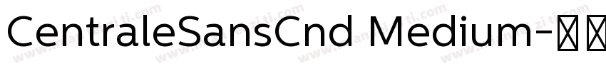 CentraleSansCnd Medium字体转换